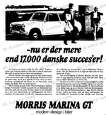 Morris Marina annonce 1970